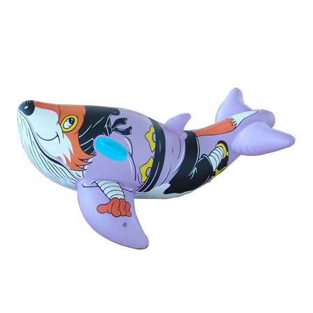 purple whale,animal rider